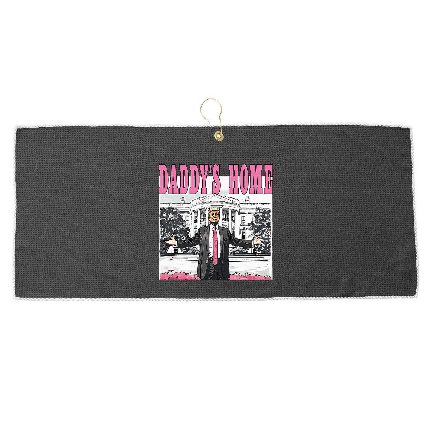 Daddys Home Large Microfiber Waffle Golf Towel