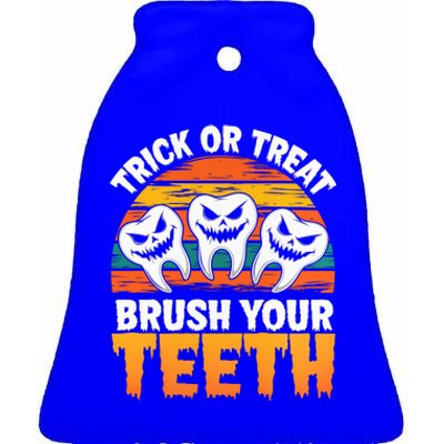 Dental Halloween Dentist Gift Ceramic Bell Ornament