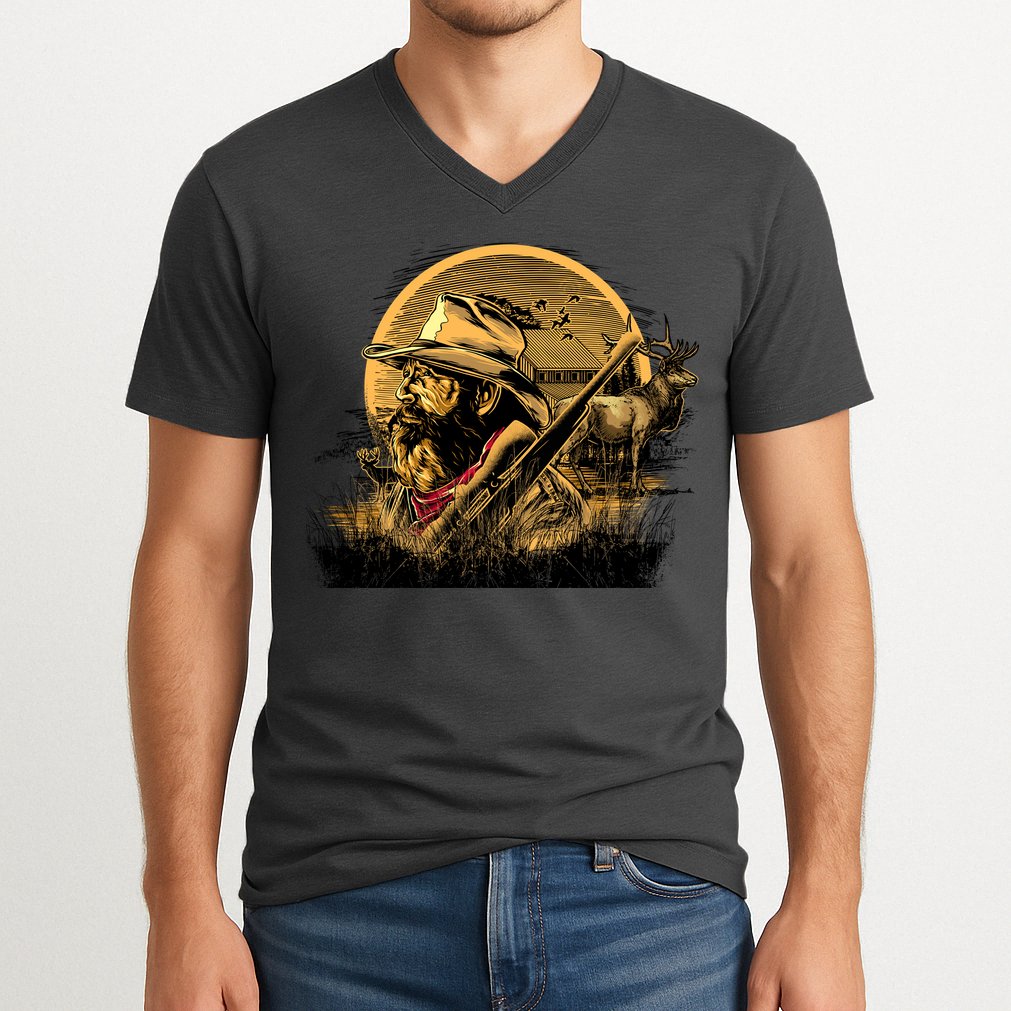 Deer Hunter V-Neck T-Shirt