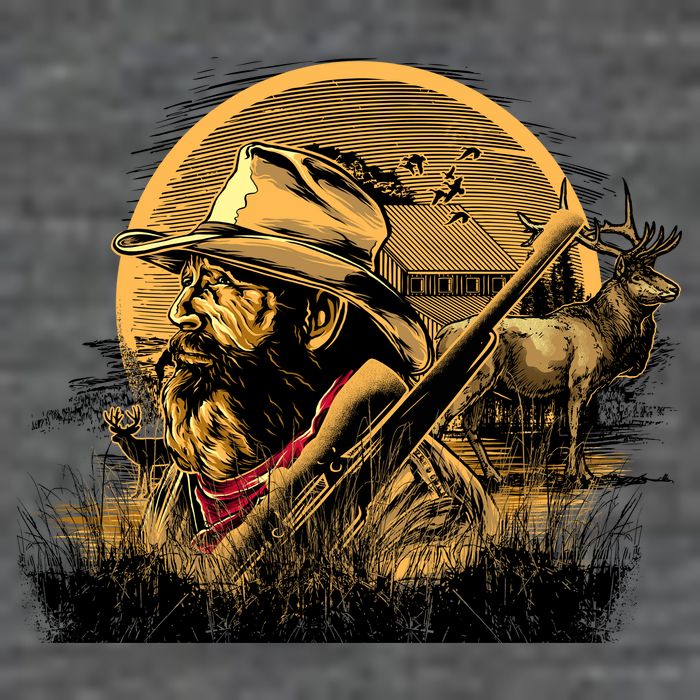 Deer Hunter V-Neck T-Shirt