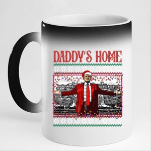 Daddys Home Donald Trump Christmas 11oz Black Color Changing Mug