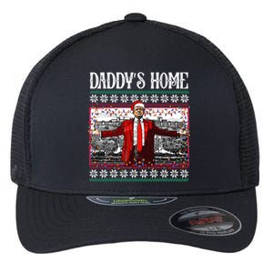 Daddys Home Donald Trump Christmas Flexfit Unipanel Trucker Cap