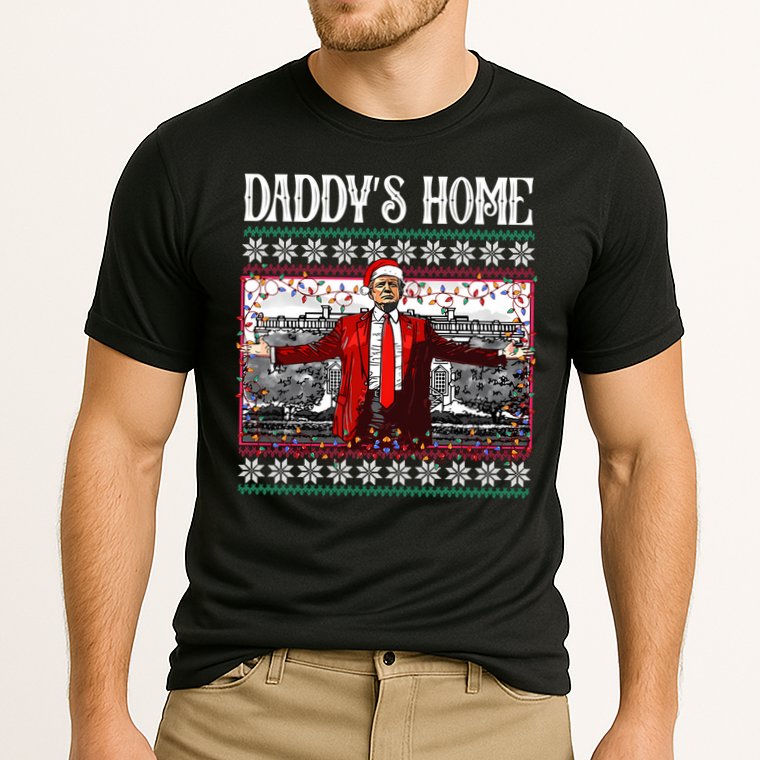 Daddys Home Donald Trump Christmas Cooling Performance Crew T-Shirt