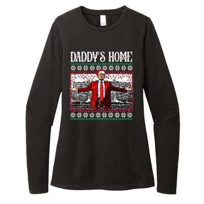 Daddys Home Donald Trump Christmas Womens CVC Long Sleeve Shirt