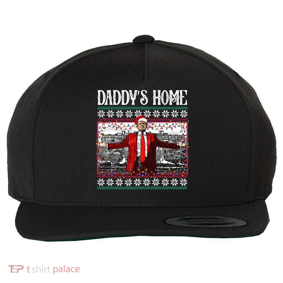 Daddys Home Donald Trump Christmas Wool Snapback Cap