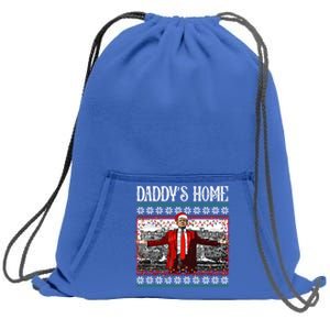 Daddys Home Donald Trump Christmas Sweatshirt Cinch Pack Bag