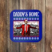 Daddys Home Donald Trump Christmas Coaster