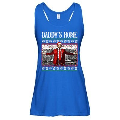 Daddys Home Donald Trump Christmas Ladies Essential Flowy Tank