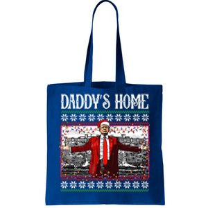 Daddys Home Donald Trump Christmas Tote Bag