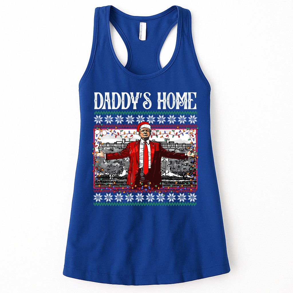 Daddys Home Donald Trump Christmas Womens Tank Top