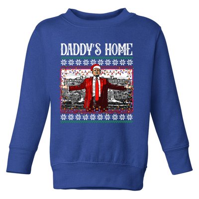Daddys Home Donald Trump Christmas Toddler Sweatshirt