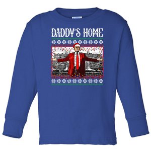 Daddys Home Donald Trump Christmas Toddler Long Sleeve Shirt