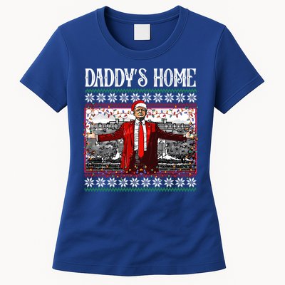 Daddys Home Donald Trump Christmas Womens T-Shirt