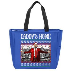 Daddys Home Donald Trump Christmas Zip Tote Bag