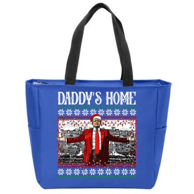 Daddys Home Donald Trump Christmas Zip Tote Bag