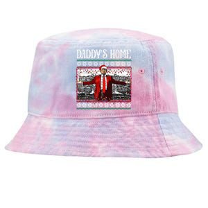 Daddys Home Donald Trump Christmas Tie-Dyed Bucket Hat