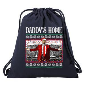 Daddys Home Donald Trump Christmas Drawstring Bag