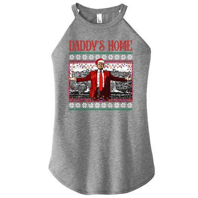 Daddys Home Donald Trump Christmas Women's Perfect Tri Rocker Tank