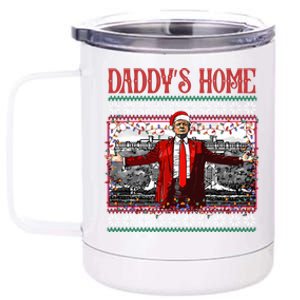 Daddys Home Donald Trump Christmas 12 oz Stainless Steel Tumbler Cup