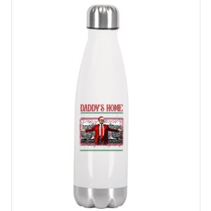 Daddys Home Donald Trump Christmas Stainless Steel Insulated Water Bottle