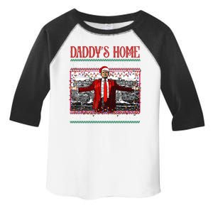 Daddys Home Donald Trump Christmas Toddler Fine Jersey T-Shirt