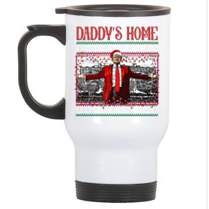 Daddys Home Donald Trump Christmas Stainless Steel Travel Mug