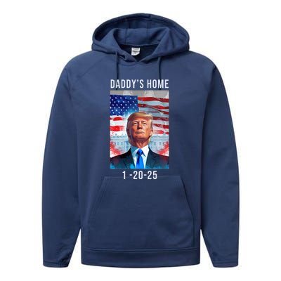 Daddys Home Donald Trump Won Inauguration Performance Fleece Hoodie