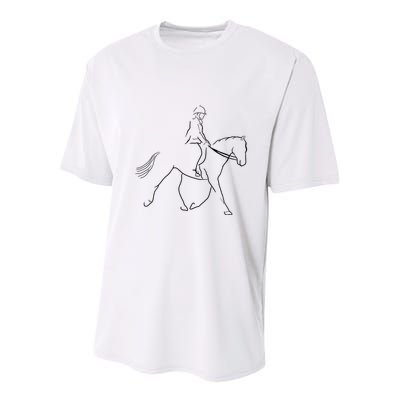 Dressage Horse Dressage Riding Horse Dressage Rider Youth Performance Sprint T-Shirt