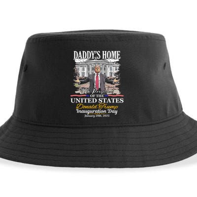 DaddyS Home Donald Trump 47th President Inauguration Day Design Sustainable Bucket Hat