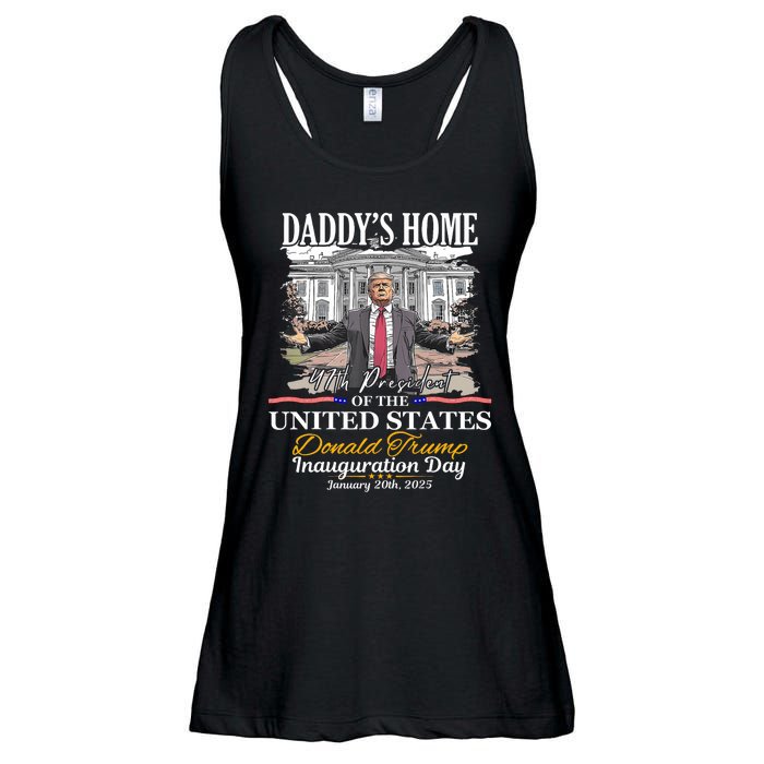 DaddyS Home Donald Trump 47th President Inauguration Day Design Ladies Essential Flowy Tank