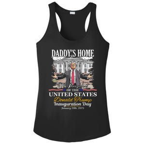 DaddyS Home Donald Trump 47th President Inauguration Day Design Ladies PosiCharge Competitor Racerback Tank