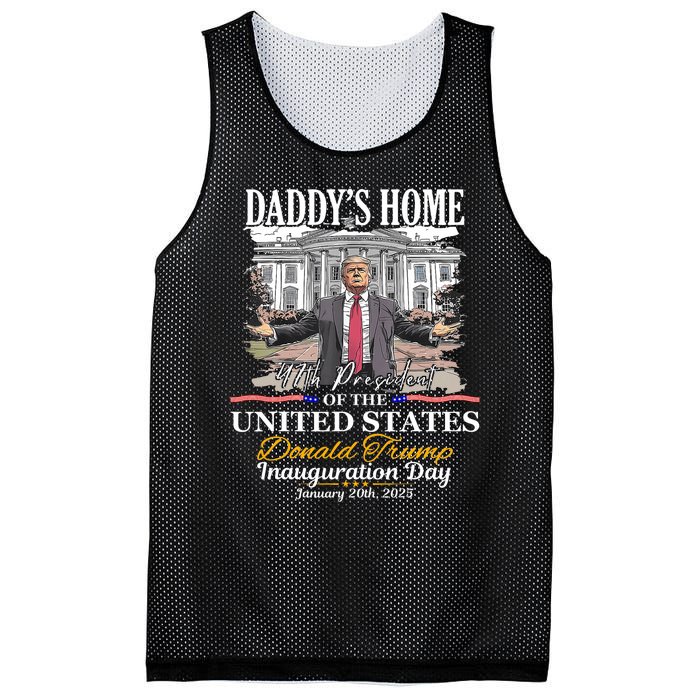 DaddyS Home Donald Trump 47th President Inauguration Day Design Mesh Reversible Basketball Jersey Tank