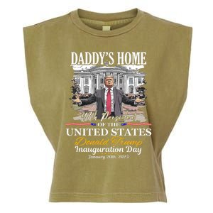 DaddyS Home Donald Trump 47th President Inauguration Day Design Garment-Dyed Women's Muscle Tee