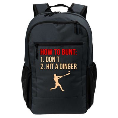 Don't Hit Dinger Baseball Player Sports Lover Coach Graphic Gift Daily Commute Backpack