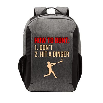 Don't Hit Dinger Baseball Player Sports Lover Coach Graphic Gift Vector Backpack