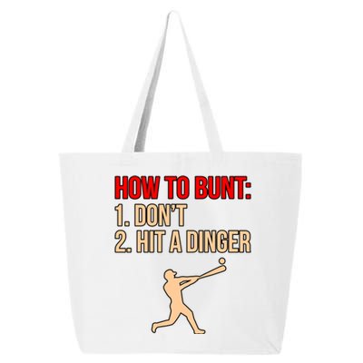 Don't Hit Dinger Baseball Player Sports Lover Coach Graphic Gift 25L Jumbo Tote