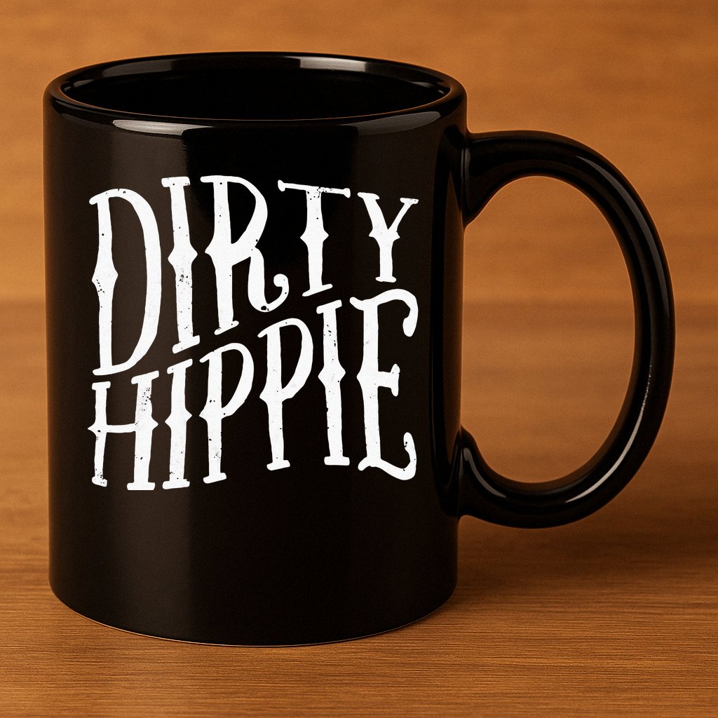 Dirty Hippie 11oz C Handle Ceramic Mug