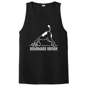 Downward Hu Dog Funny Yoga Workout Dog Lover Gift PosiCharge Competitor Tank