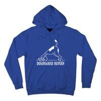 Downward Hu Dog Funny Yoga Workout Dog Lover Gift Tall Hoodie