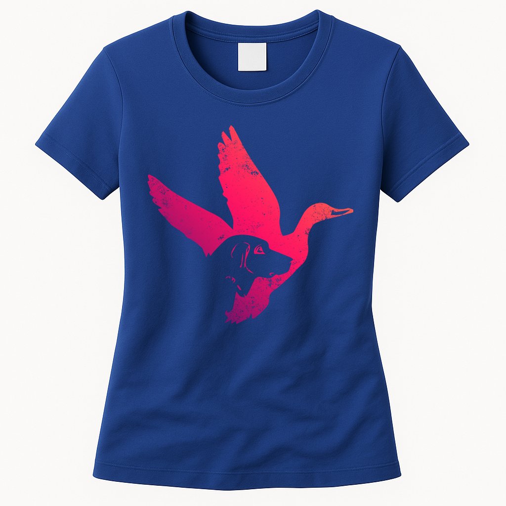 Duck Hunting Dog Duck Hunter Gift Duck Hunting Season Gift Womens T-Shirt