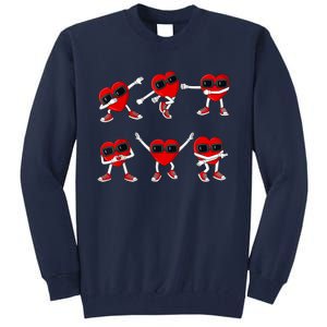 Dancing Hearts Dance Challenge Valentines Day Tall Sweatshirt