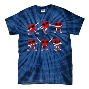 Dancing Hearts Dance Challenge Valentines Day Tie-Dye T-Shirt