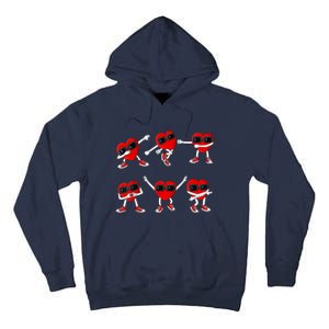 Dancing Hearts Dance Challenge Valentines Day Tall Hoodie