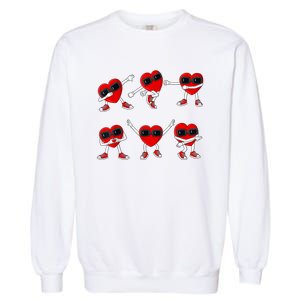 Dancing Hearts Dance Challenge Valentines Day Garment-Dyed Sweatshirt