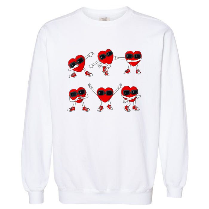 Dancing Hearts Dance Challenge Valentines Day Garment-Dyed Sweatshirt