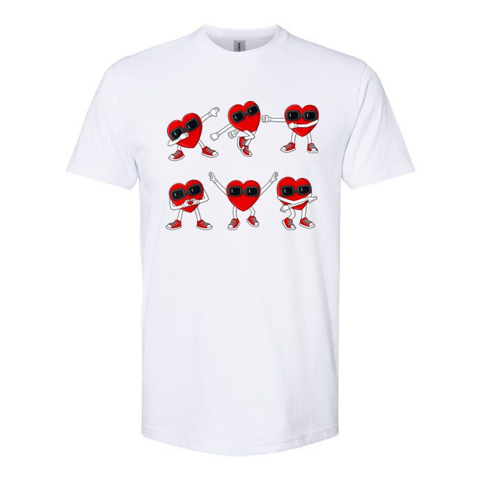 Dancing Hearts Dance Challenge Valentines Day Softstyle CVC T-Shirt