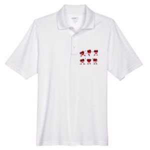 Dancing Hearts Dance Challenge Valentines Day Men's Origin Performance Pique Polo