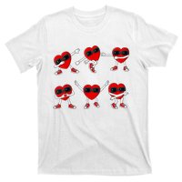 Dancing Hearts Dance Challenge Valentines Day T-Shirt