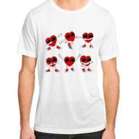 Dancing Hearts Dance Challenge Valentines Day Adult ChromaSoft Performance T-Shirt