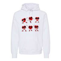 Dancing Hearts Dance Challenge Valentines Day Premium Hoodie